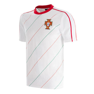 Portugal 1984 - retro uit voetbalshirt - wit – copa football