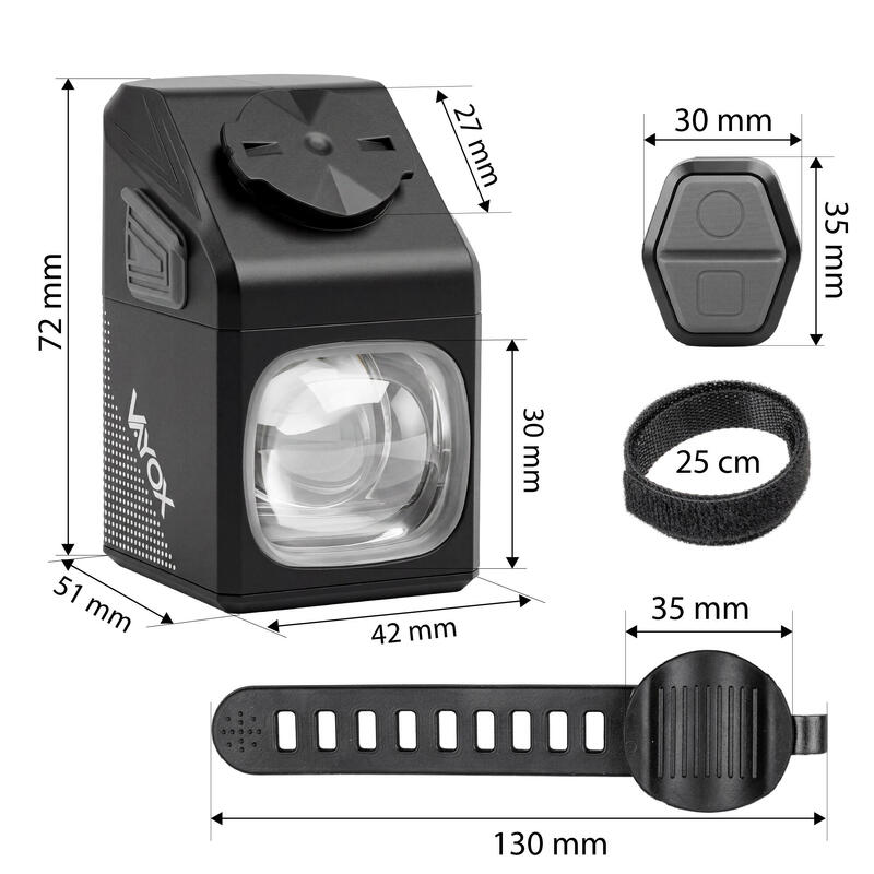 Lampă față pentru bicicletă cu suport de computer Vayox VAF1000PRO 1000lm USB-C