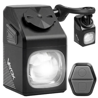 Voorlicht voor de fiets met fietscomputerhouder vayox vaf1000pro 1000lm usb-c