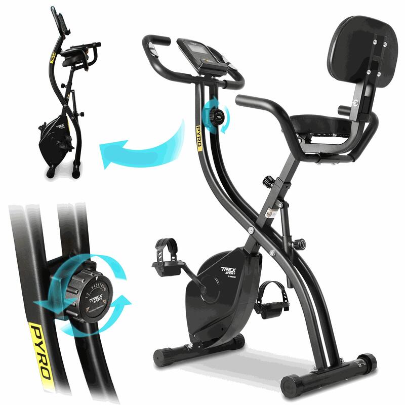 Bicicletă staționară Trex Sport PYRO TX-360XB magnetică pliabilă X-Bike 120kg