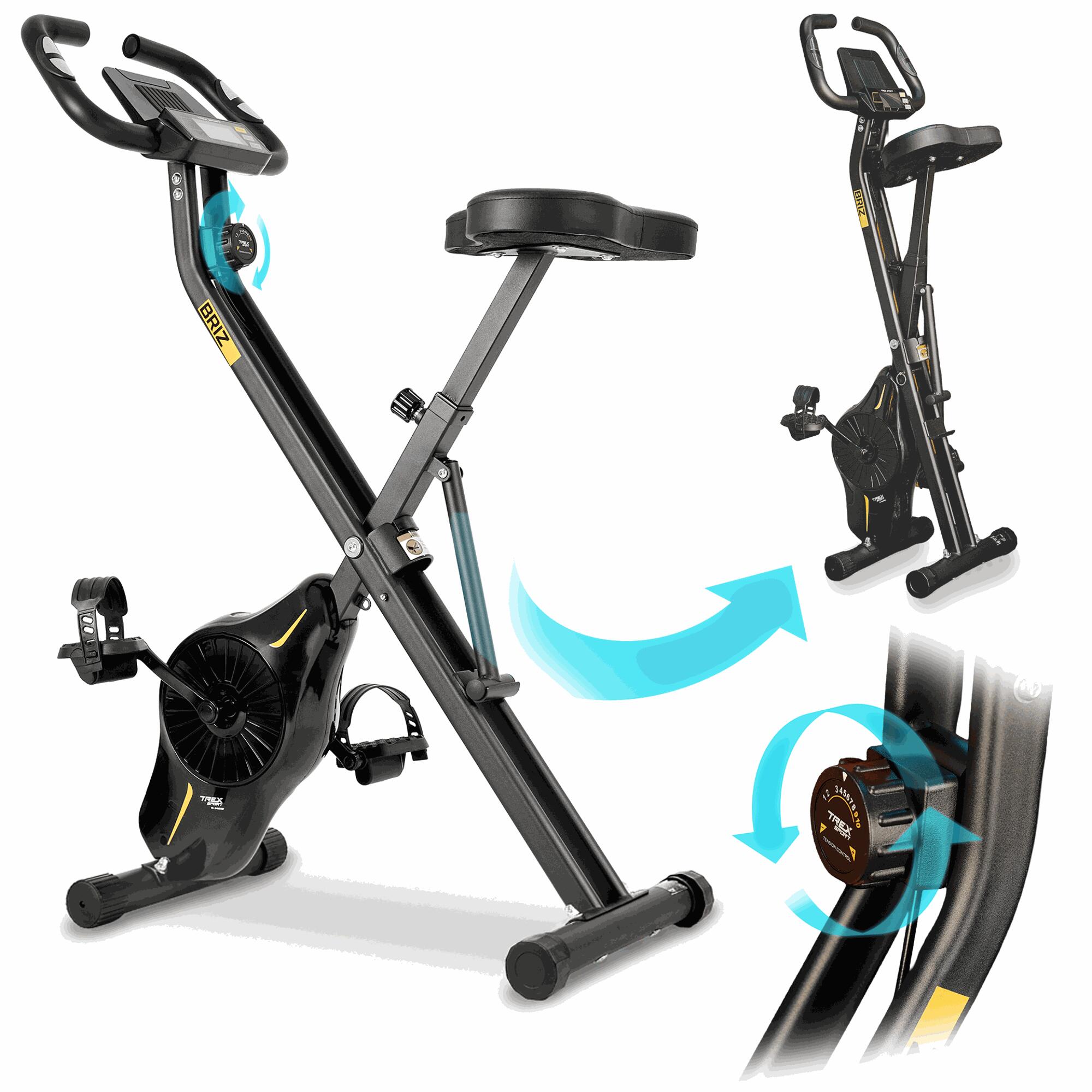 Vélo d’appartement X-bike Trex Sport BRIZ TX-340XB magnétique noir pliable 2/7