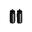 Sticlă pentru băuturi – 2 x 500 ml – Shiva – Negru transparent