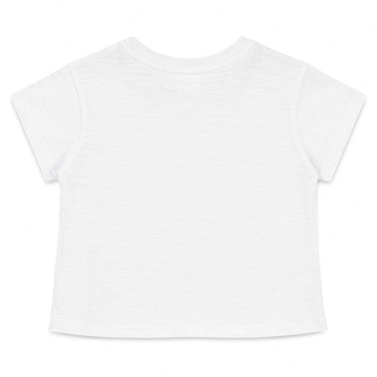 Camiseta de niña blanco estampado cassette 2/5