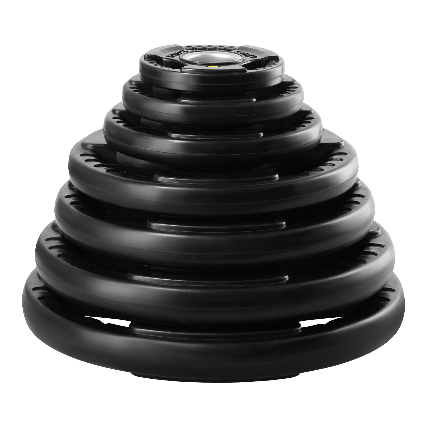 Gummierte Hantelscheibe HMS TOK PRO für Krafttraining und Fitness 7/7