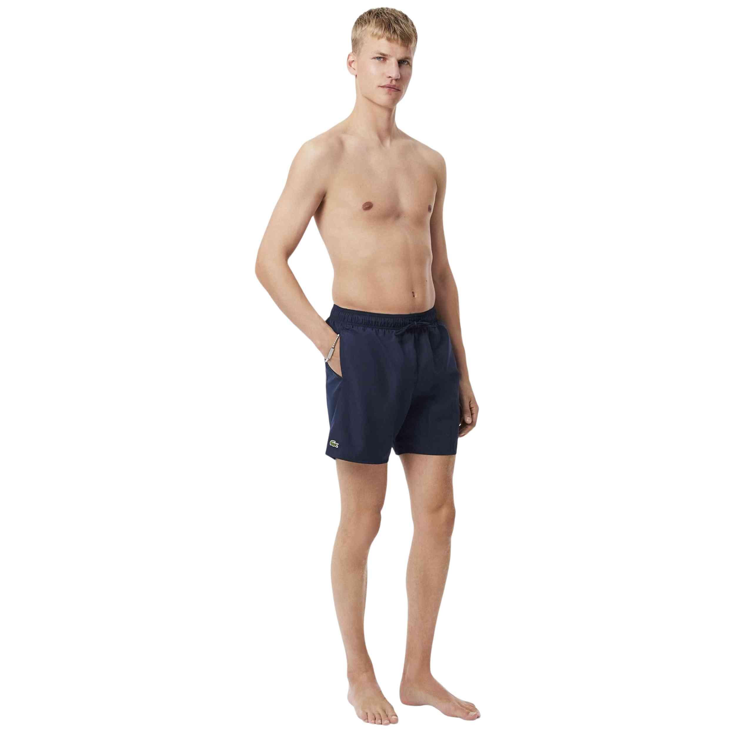 Costume da bagno Lacoste modello Bañador Lacoste Mid Length Monochrom per uomini 3/5