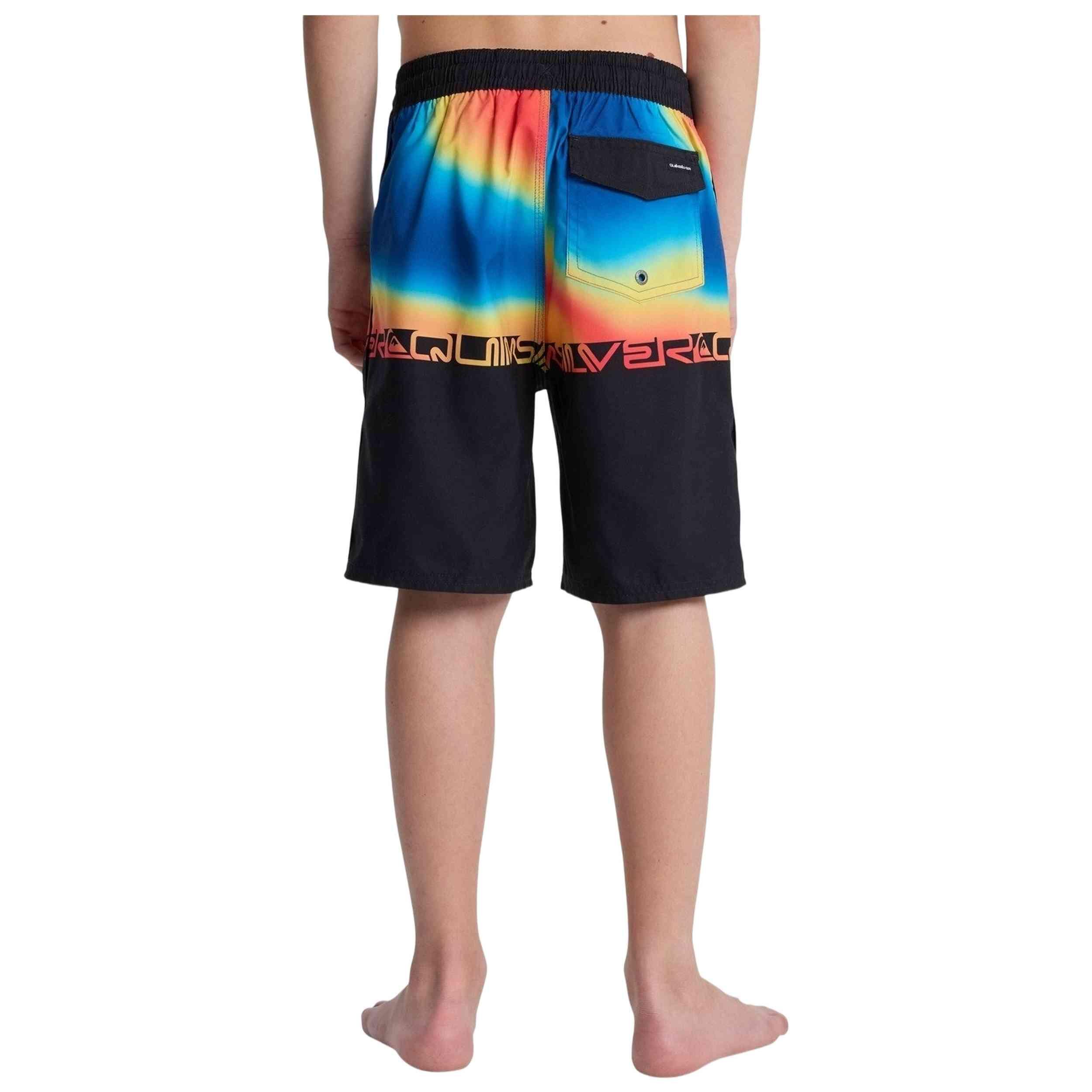 Badpak Quiksilver model BLACK WORDBLOCK EVERYDAY HALF JAM YTH 17 voor jongens 5/5