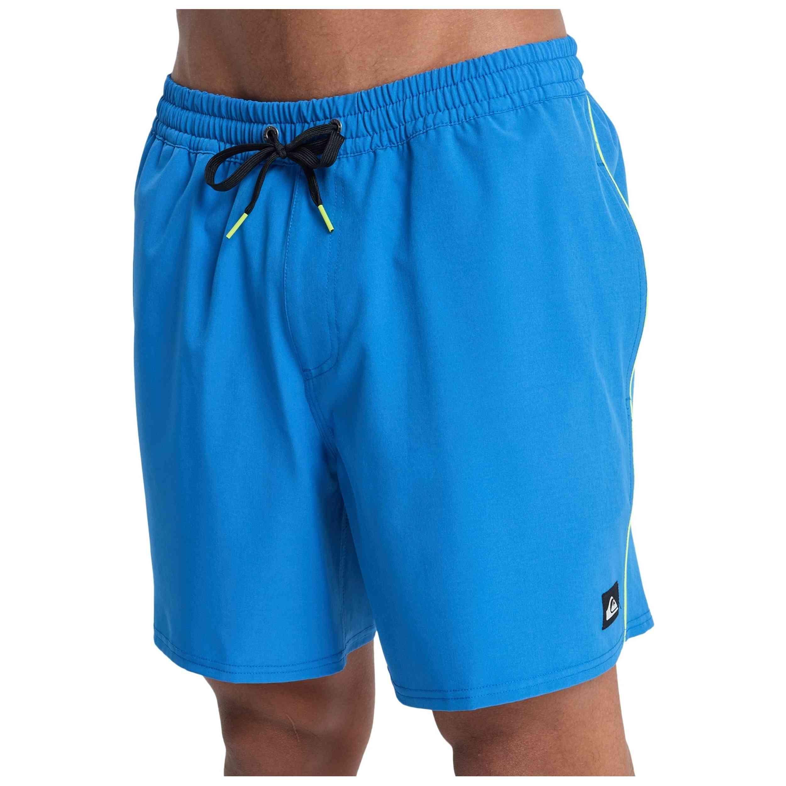 Short de bain STRETCH PIPED VOLLEY 16" Bleu Homme 5/5