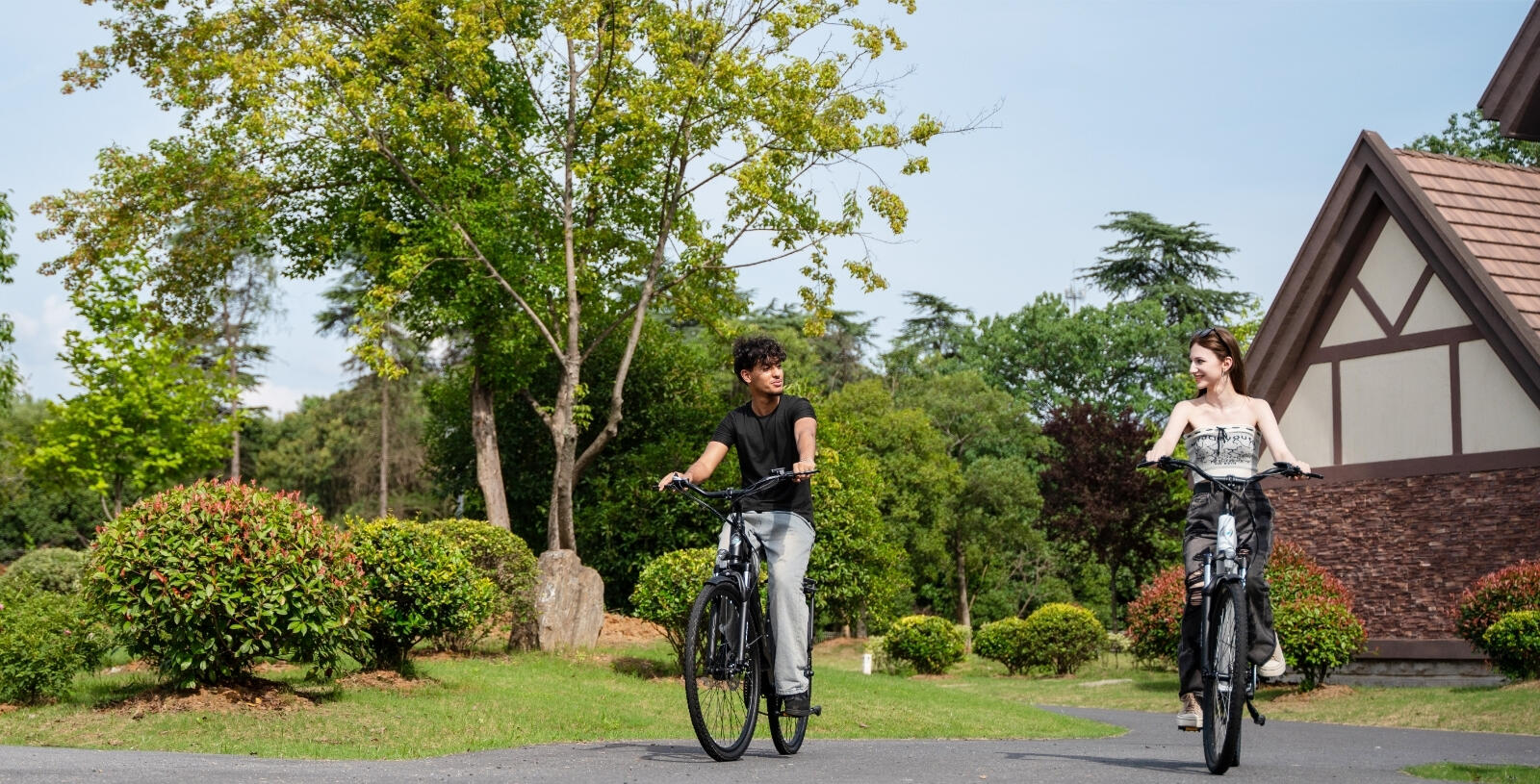 E-Bike entrada baja 28" 120km bicicleta eléctrica unisex negro 4/7