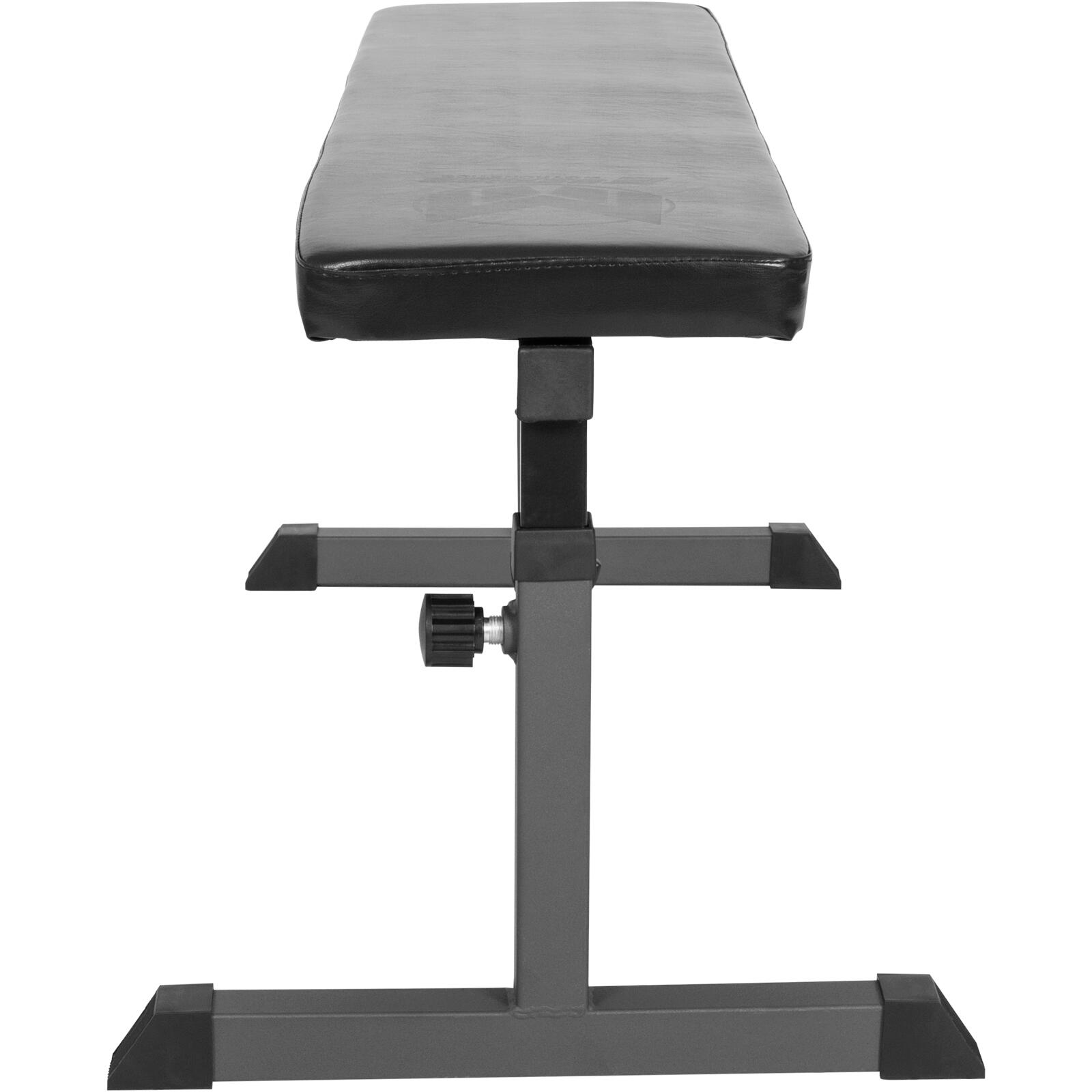 Banco Musculación Plano Gyronetics Negro/Girs Regulable en Altura 44 a 56cm 4/7