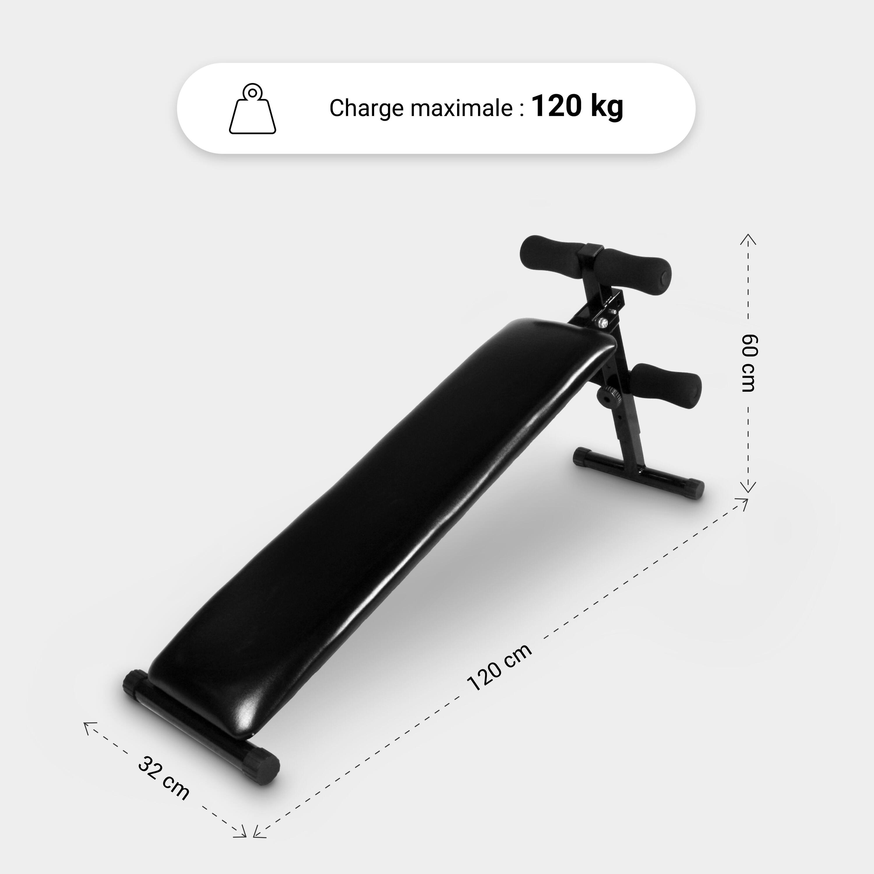BANC À ABDOMINAUX NOIR | MUSCULATION 5/7