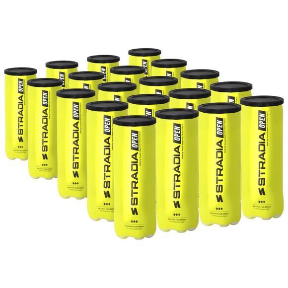 STRADIA “OPEN” Tennis Balls – Pack of 20 Tubes (60 Balls)