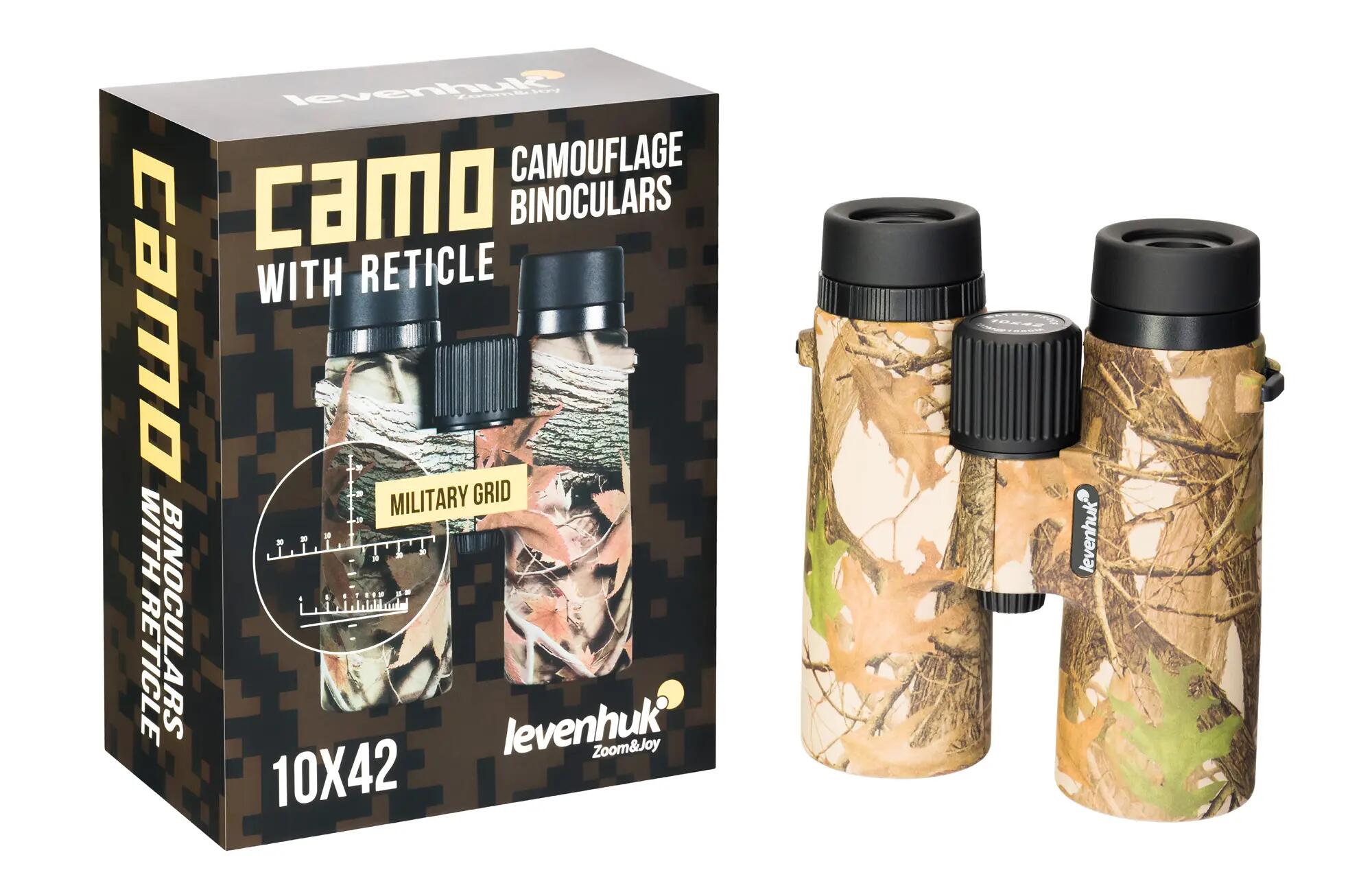 Prismáticos Levenhuk Camo 10x42 con retícula 6/13