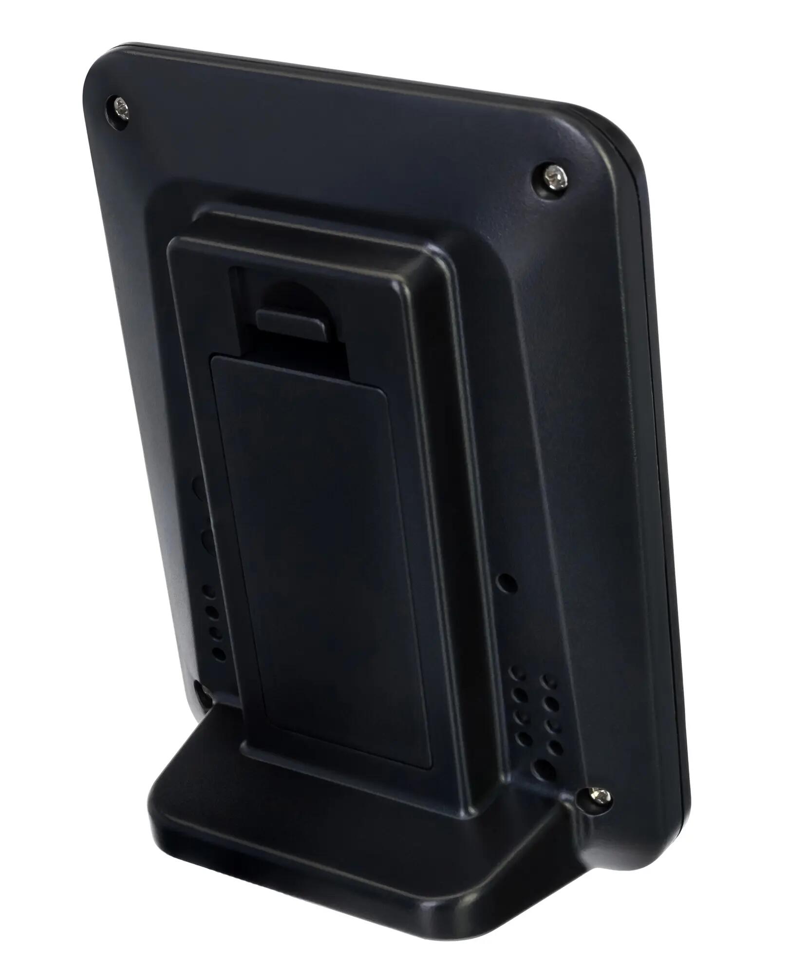 Thermomètre et hygromètre - fonctions horloge - modèle Wezzer BASE L50 - noir 5/10