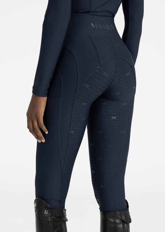 Leggings Pantalón Mujer Equitación Maximilian Outline Full Grip Atlántico 5/7