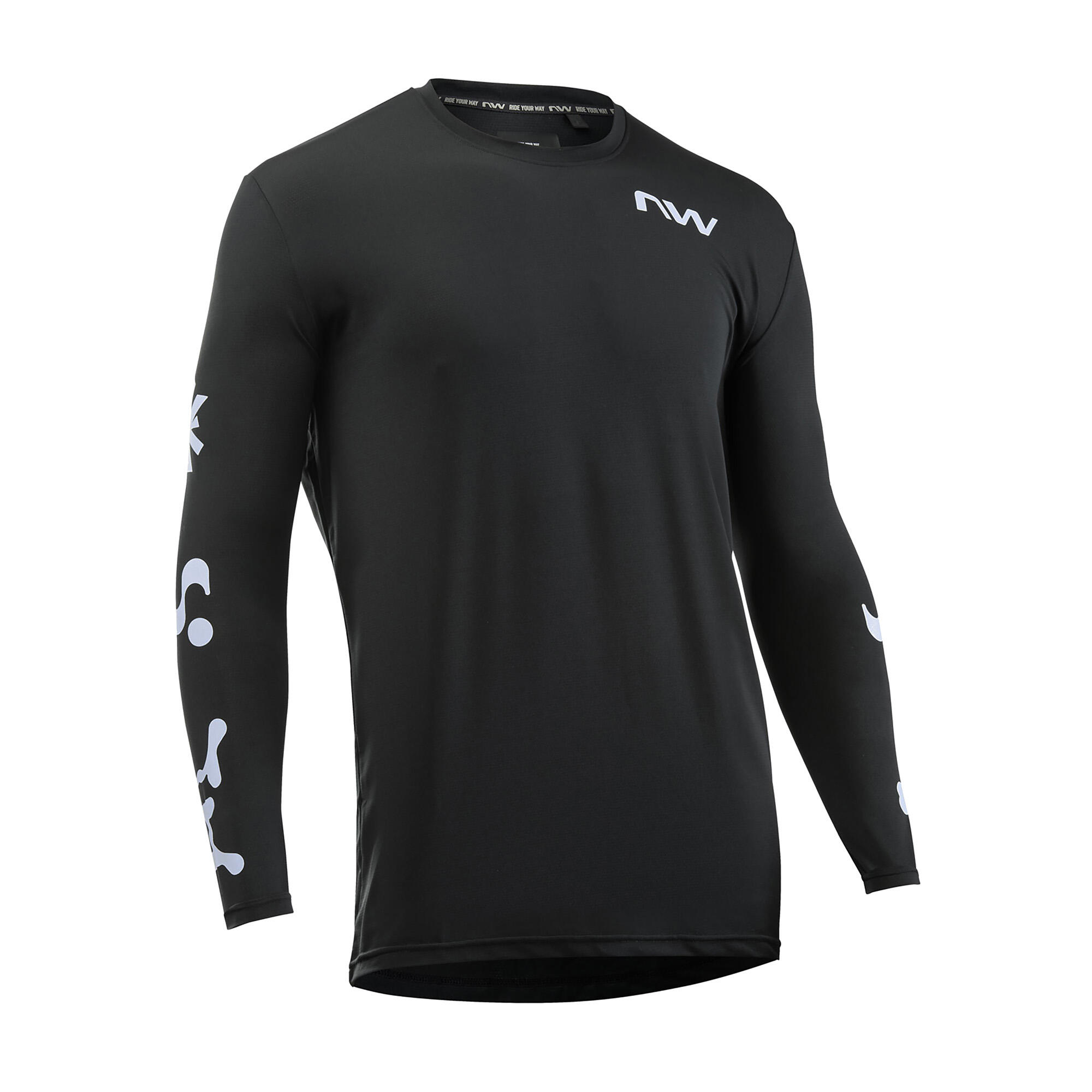 Koszulka rowerowa NORTHWAVE XTrail Jersey L/s czarna 4/4