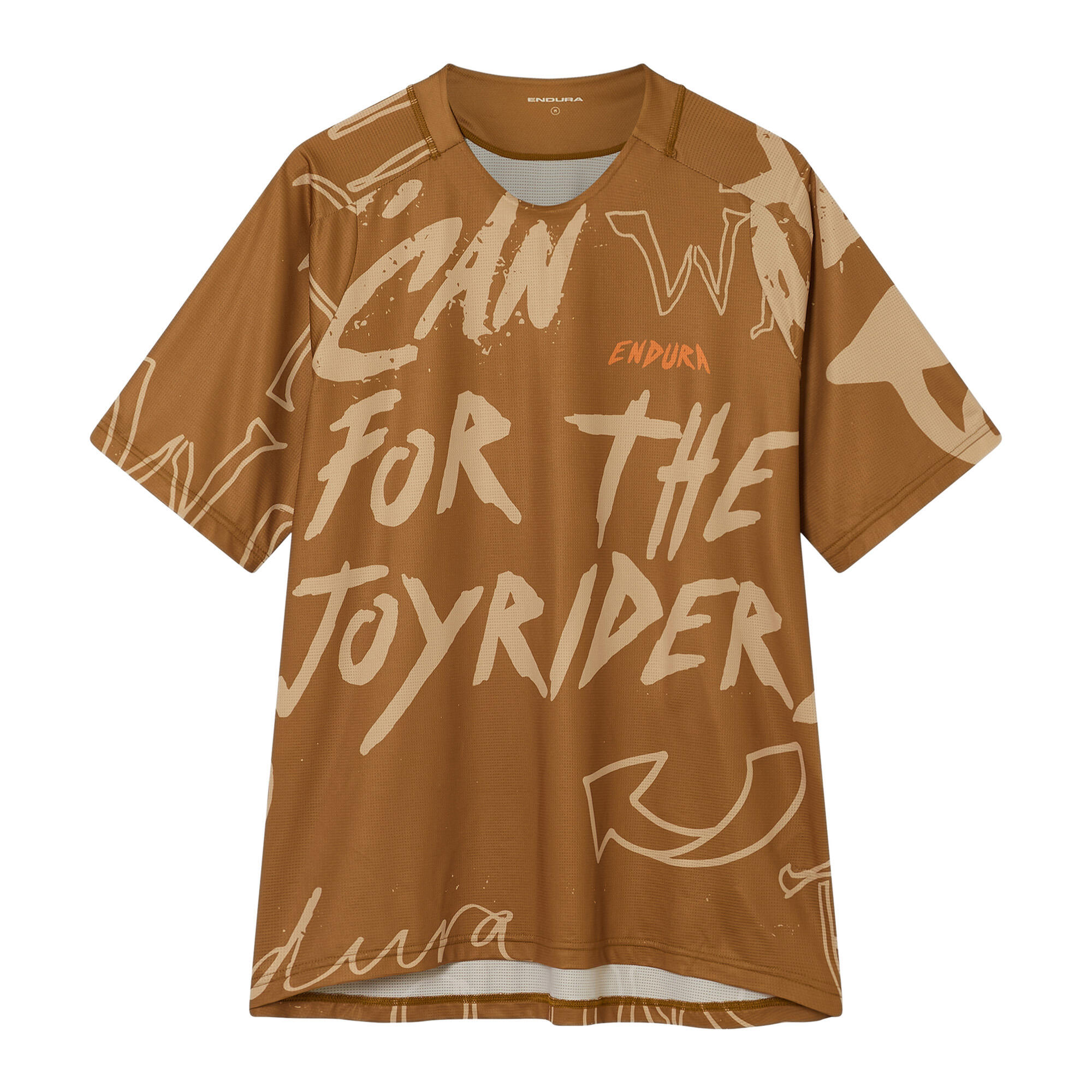 Maglia a maniche corte Endura Singletrack Print marrone da uomo 5/5