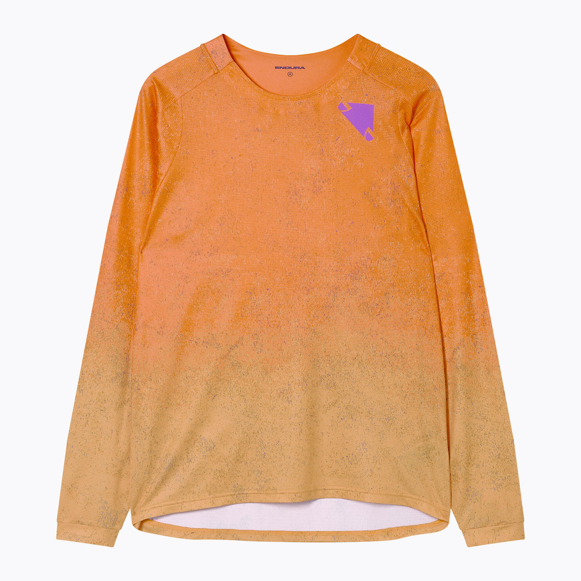 Maglia a maniche lunghe Endura Singletrack Print Orange Uomo 6/7