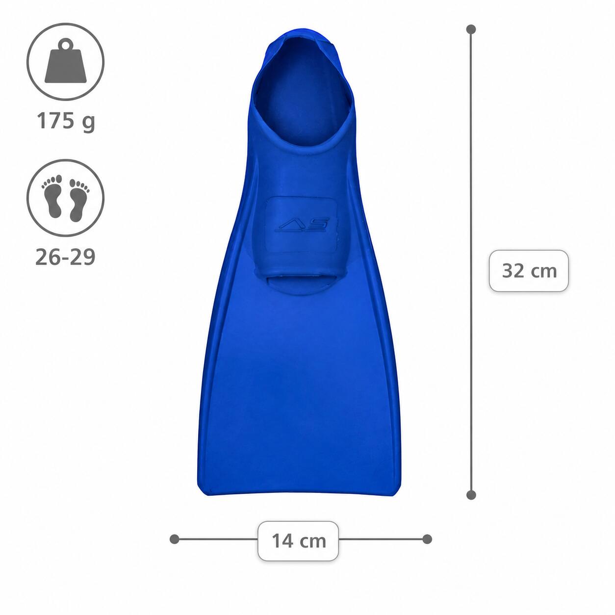 Płetwy treningowe do pływania długie na basen Aqua-Sport Long Fins 5/7