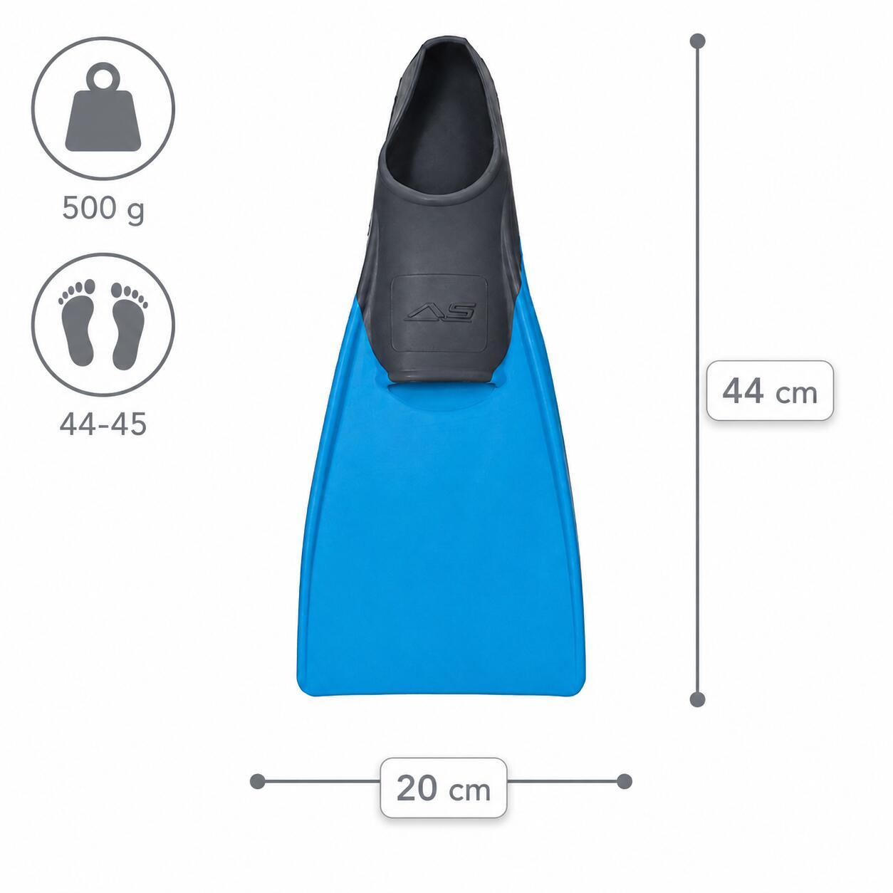 Płetwy treningowe pływackie na basen Aqua-Sport Long Floating Fins 5/7