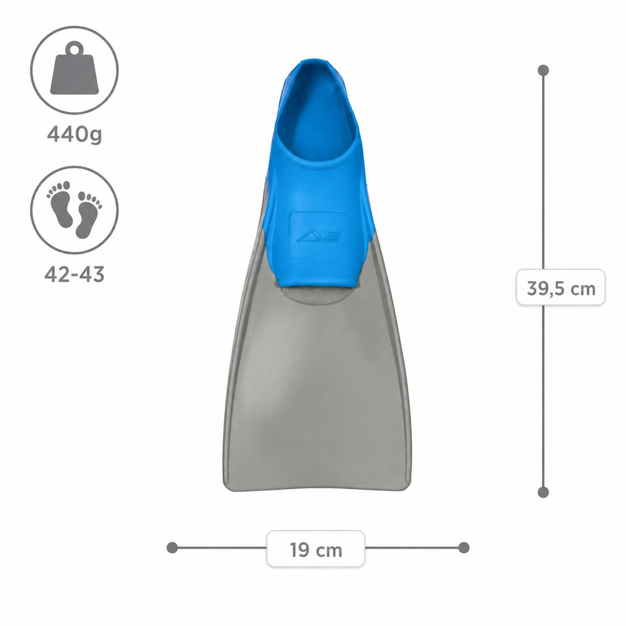 Płetwy treningowe pływackie na basen Aqua-Sport Long Floating Fins 5/7
