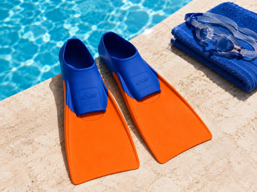 Płetwy treningowe pływackie junior na basen Aqua-Sport Long Floating Fins 6/7