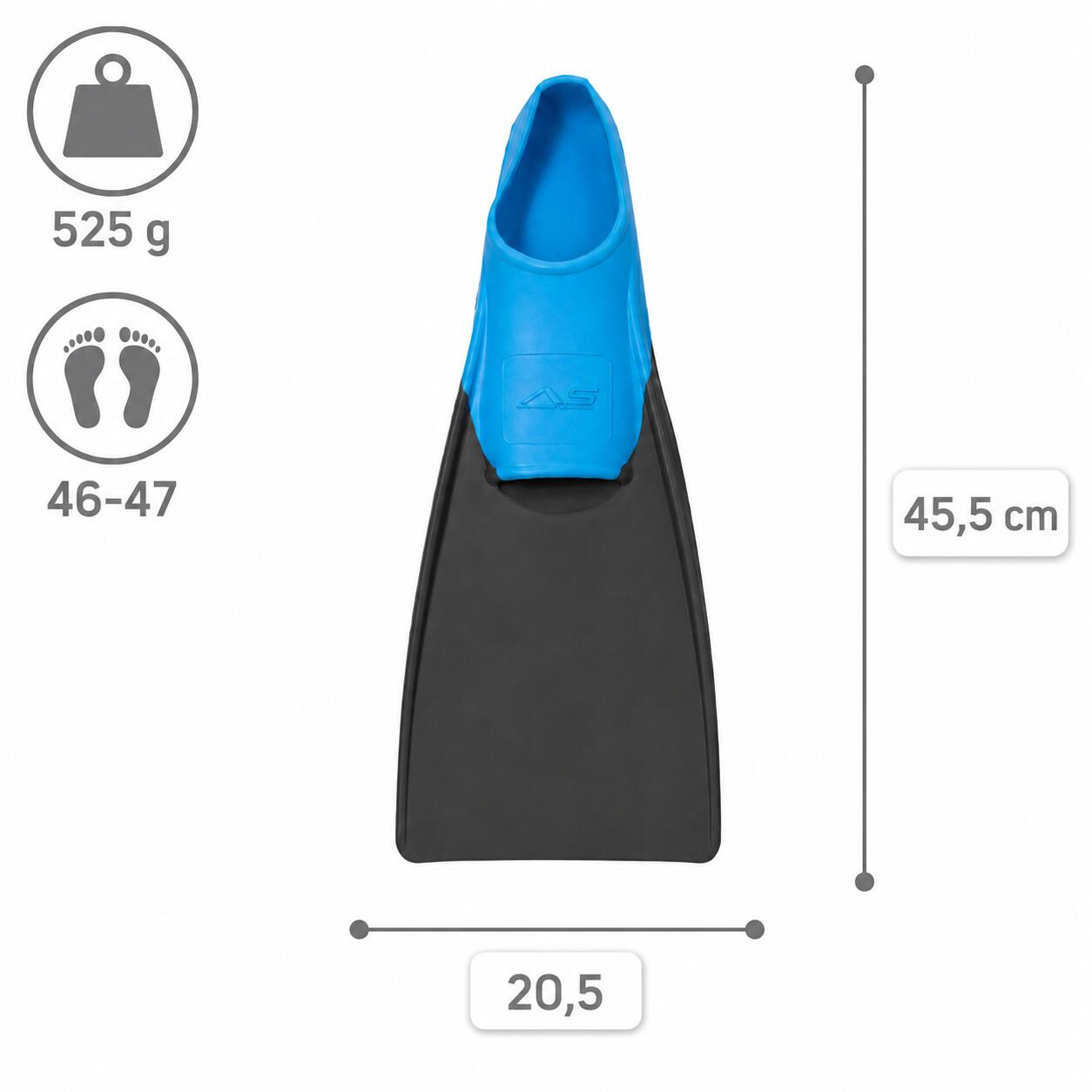 Płetwy długie treningowe pływackie Aqua-Sport Long Floating 5/7