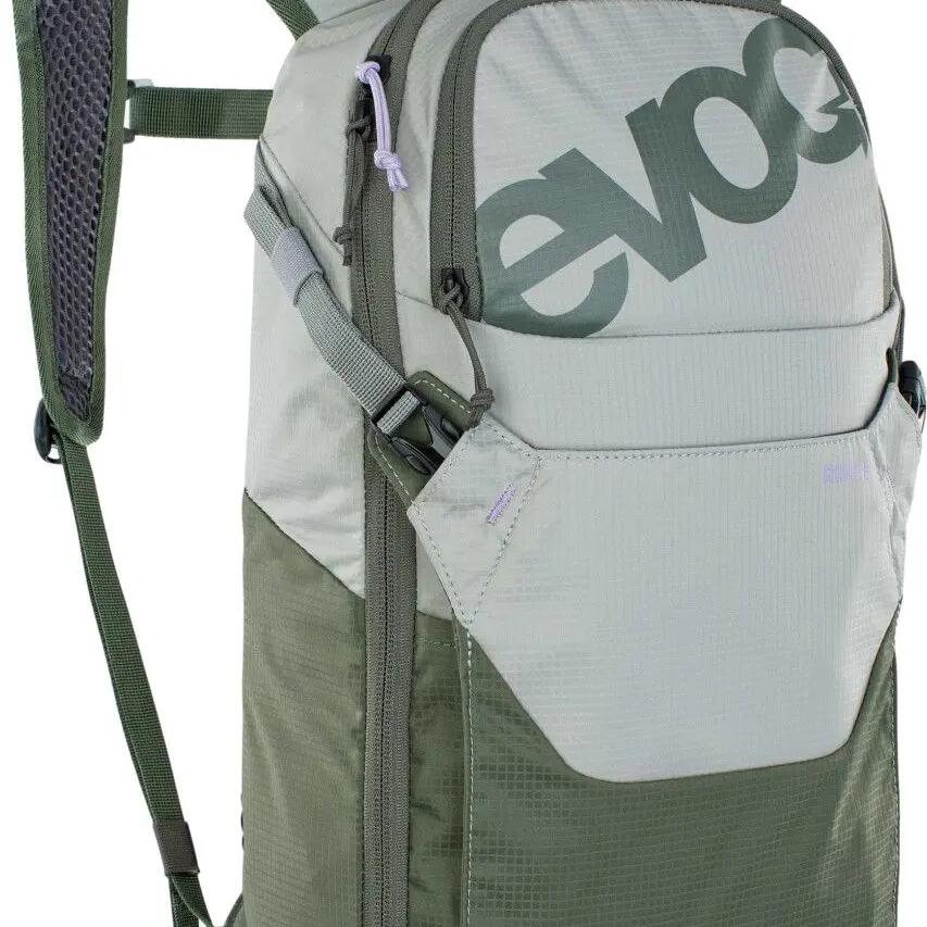 EVOC RIDE 8L + WATER BAG 2L - Grey/Olive Green