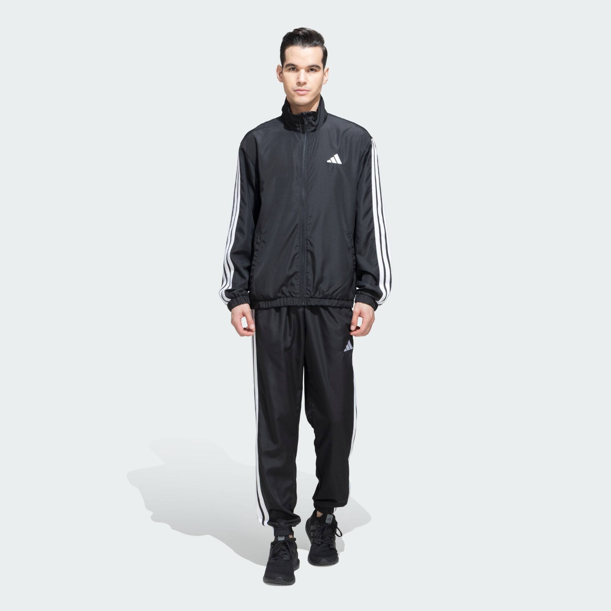 Adidas M 3S WV TT TS Men Not Sports Specific Track Suit Track Suit Black -  1