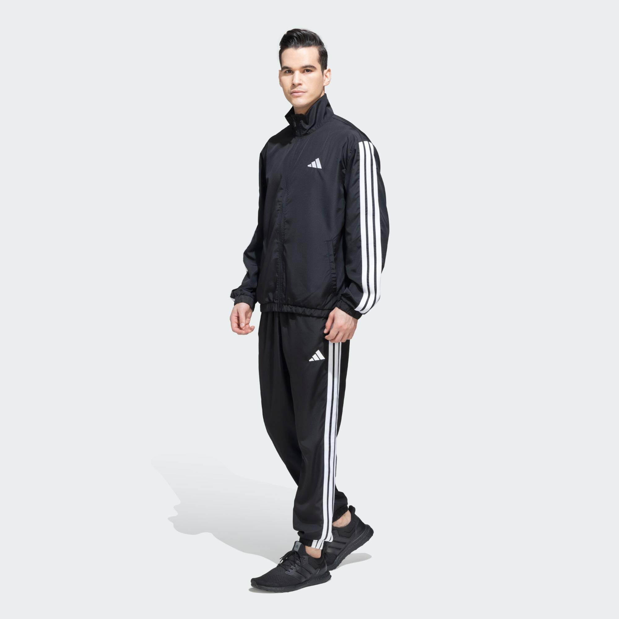 Adidas M 3S WV TT TS Men Not Sports Specific Track Suit Track Suit Black -  2