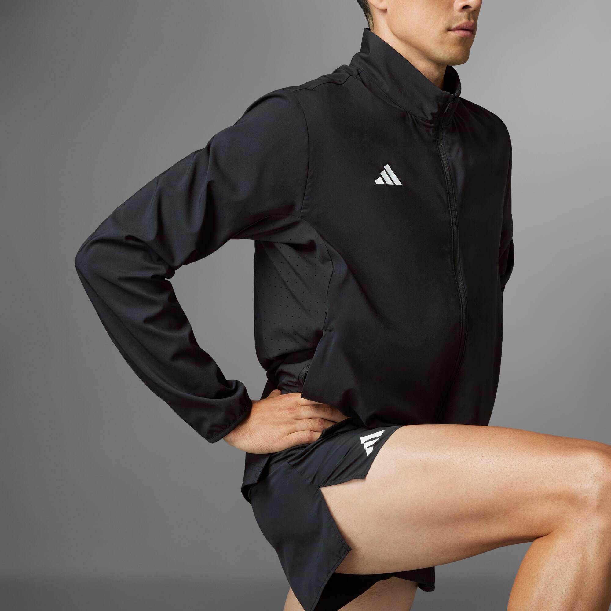 Adidas ADIZERO E JCKT Men Running Jackets Jackets Black -  4