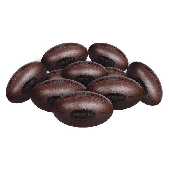 STRADIA “HERITAGE” Aussie Rules Ball – Size 5 – Pack of 10