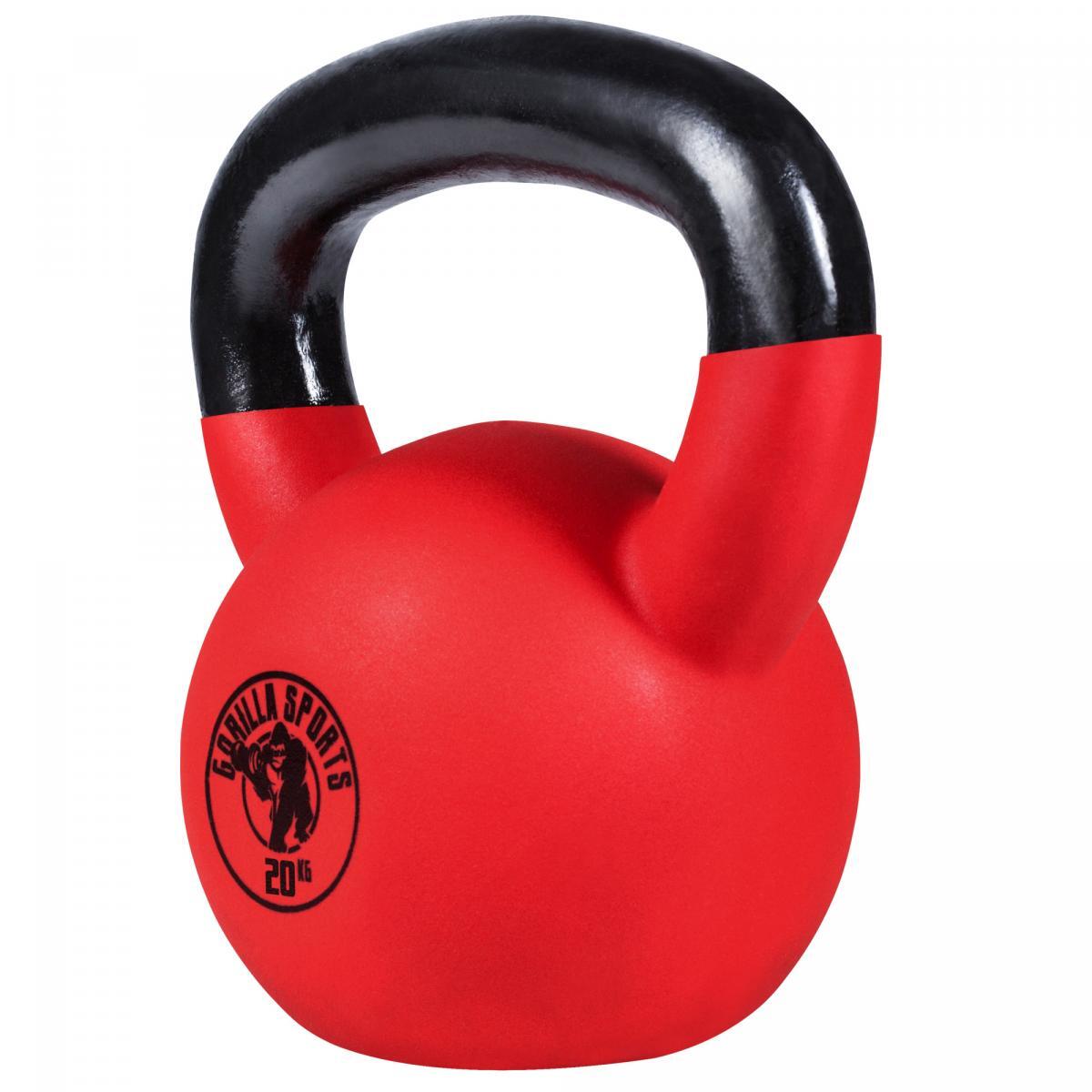 Gorilla Sports Kettlebell - Gietijzer (rubber coating) - 20 kg 2/7