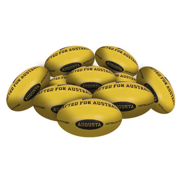 STRADIA “AUGUSTA” Aussie Rules Ball – Sizes 3, 4, 5 – Pack of 10