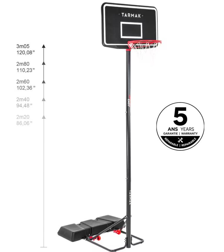Tweedehands Basketbalpaal B100 Easy kinderen/volwassenen. 4/5