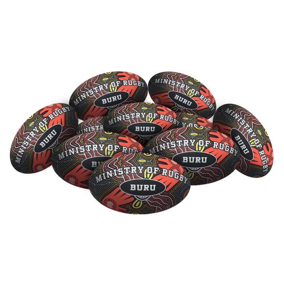STRADIA “BURU” Rugby Union Ball – Size 5 – Pack of 10