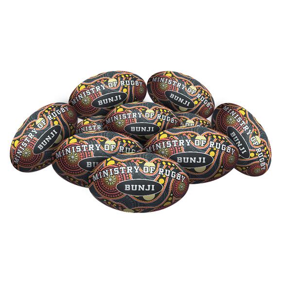STRADIA “BUNJI” Rugby League Ball – Size 5 – Pack of 10