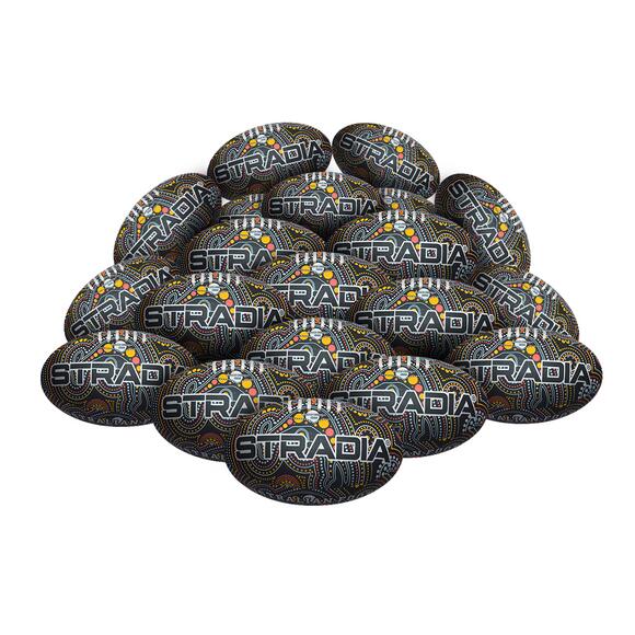 STRADIA “WARU” AFL/Aussie Rules Ball – Size 5 – Pack of 20