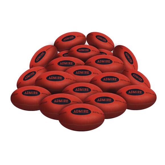 STRADIA “ADMIRE” Aussie Rules Ball – Sizes 3, 4, 5 – Pack of 10