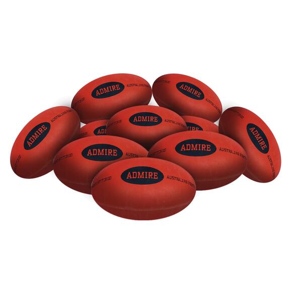 STRADIA “ADMIRE” Aussie Rules Ball – Sizes 3, 4, 5 – Pack of 10