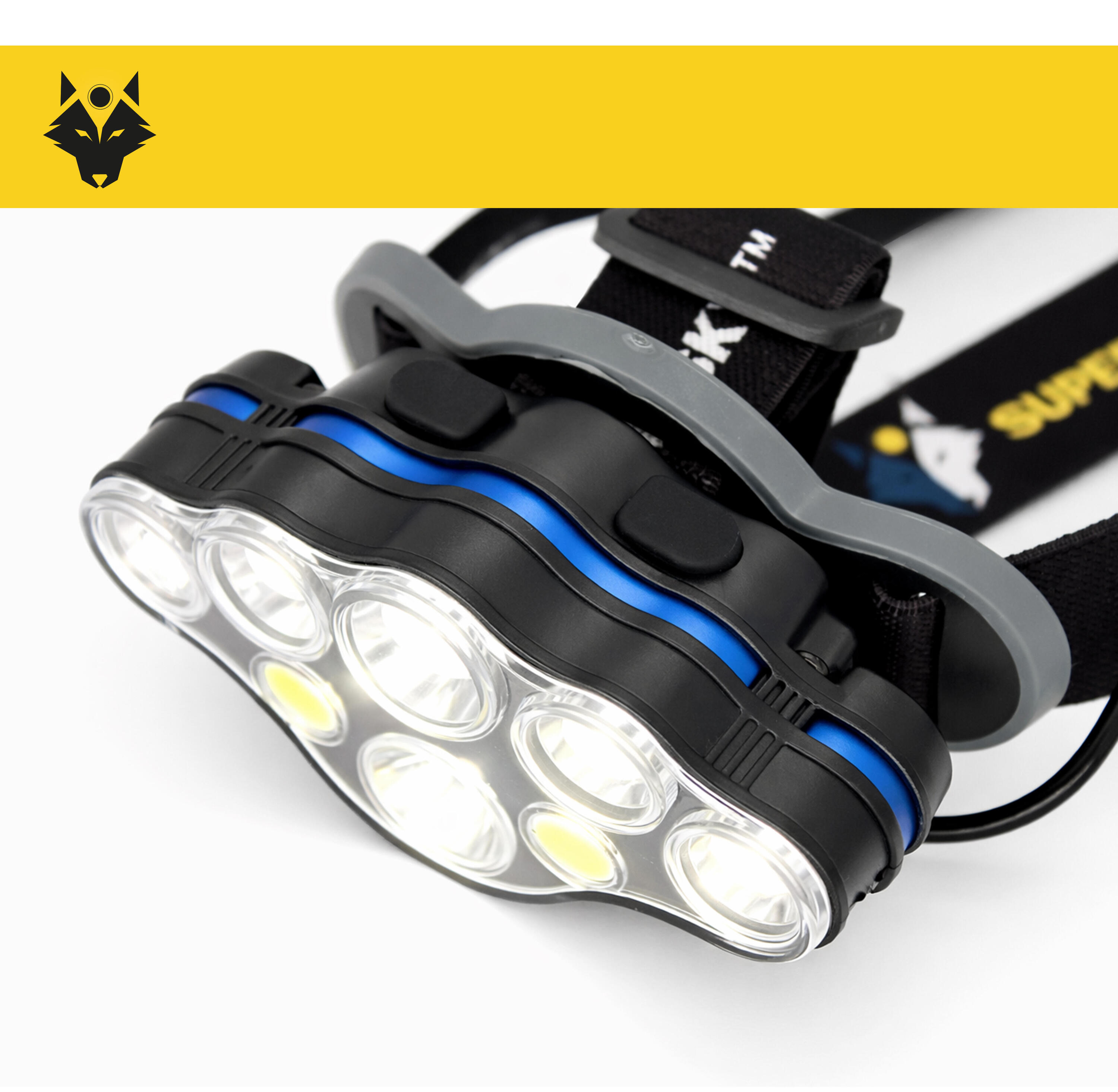 Lampe frontale Outdoor rechargeable SPORT400 - 1800 Lumens 2/8