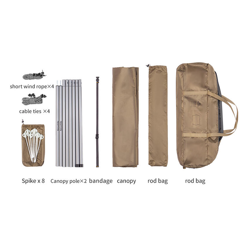 Waterdichte Kampeertarp 17m² - Zonnescherm voor 10-12 Personen 2/7