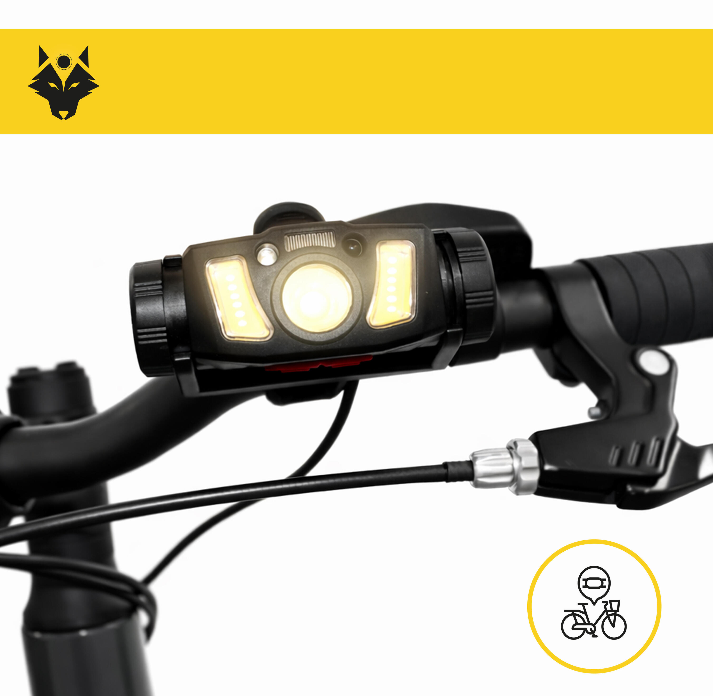 Frontale et Vélo HYBRID600 - 300 lumens / Rechargeable 3/7
