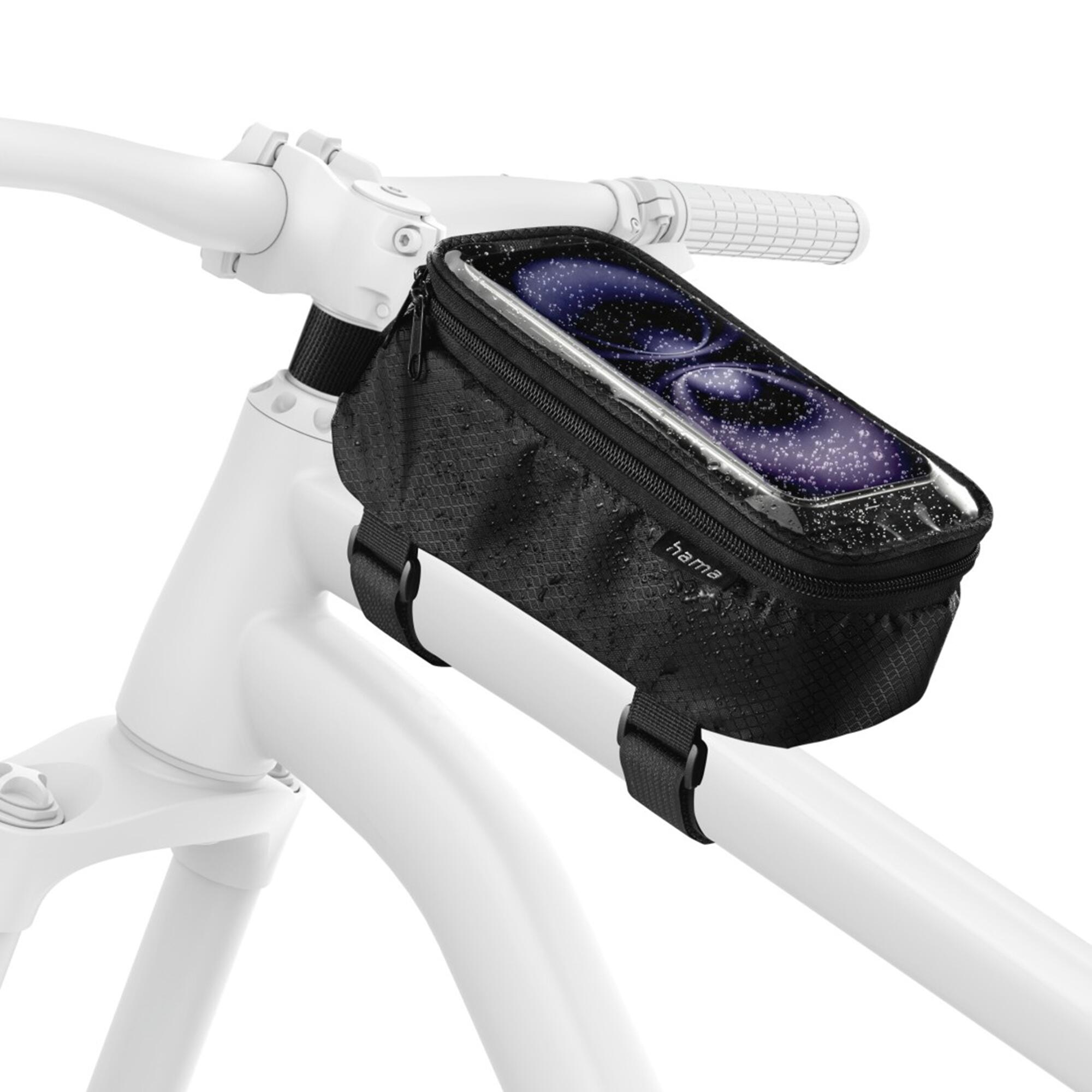 HAMA Fahrrad-Rahmentasche für Oberrohr, Schwarz 7/7