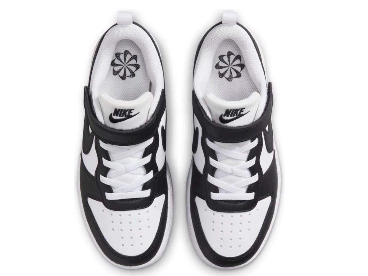 Nike Court Borough scarpe bimbi bianco nero 6/7