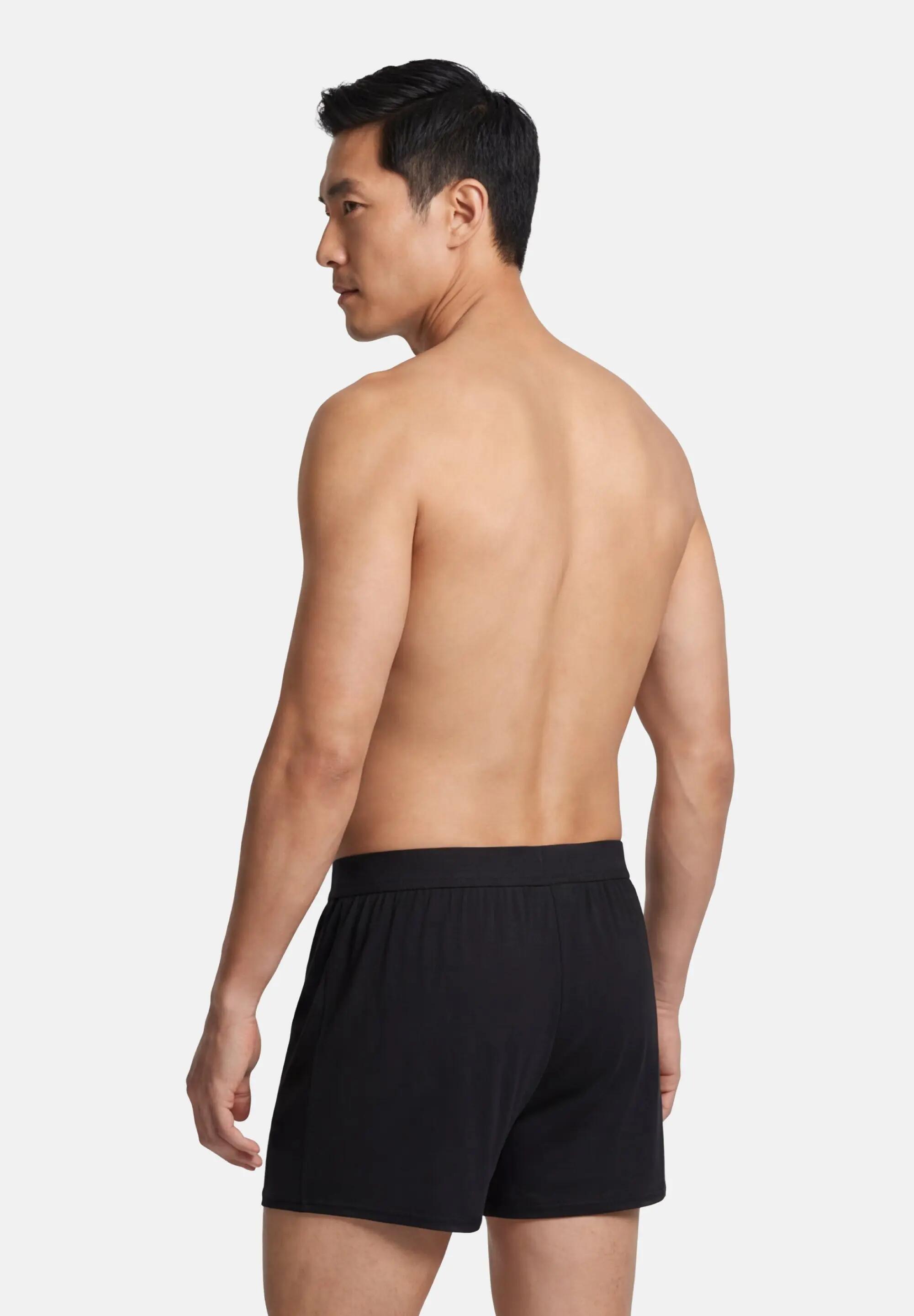 Boxer uomo vestibilità ampia bambù traspiranti con bottone 6 paia 4/5