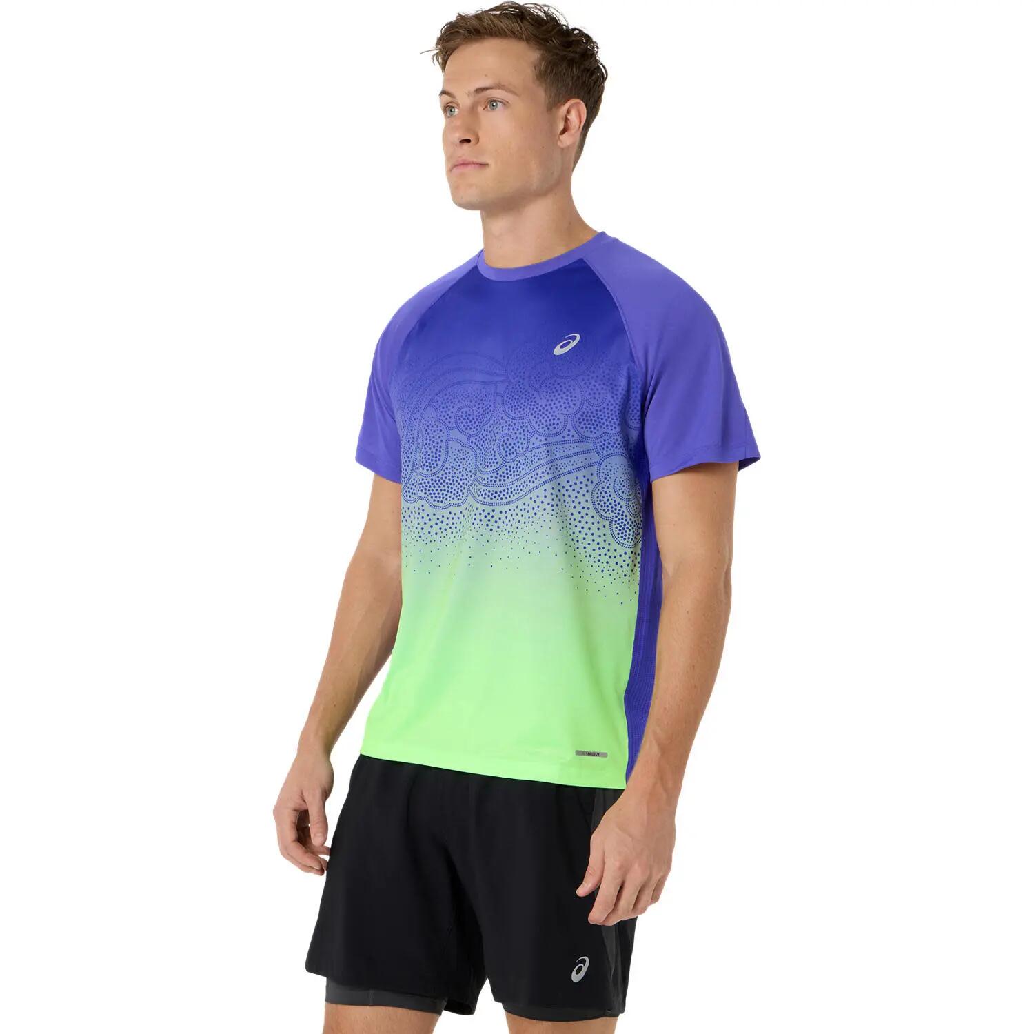 T-shirt sport uomo Road Fade SS Top - blu 5/6