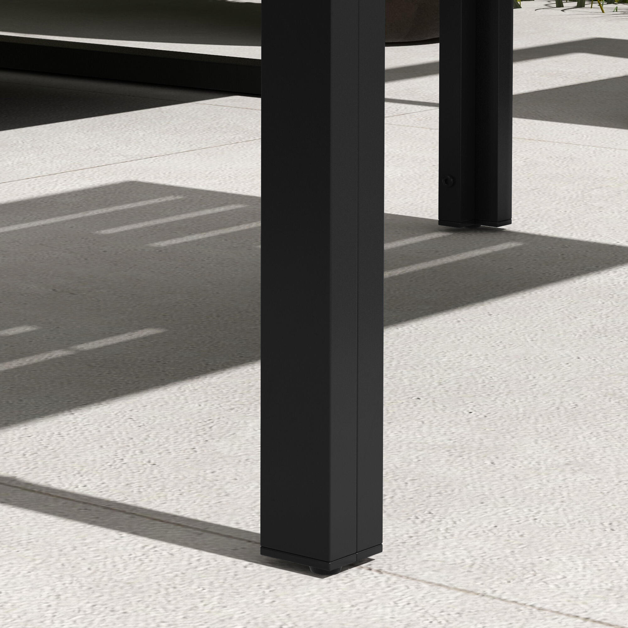 Mesa de Centro Outsunny 101.5x61x46 cm Negro 5/5