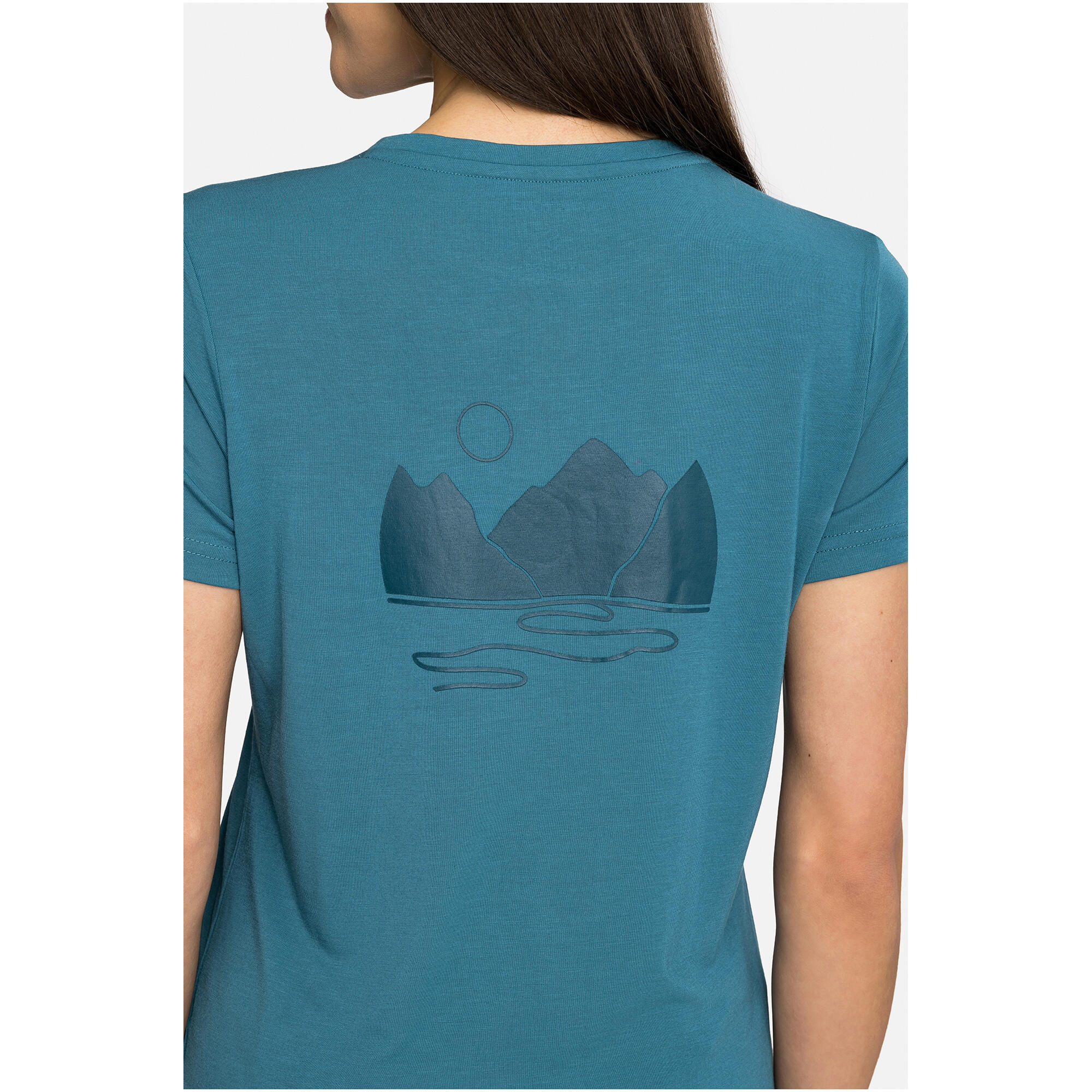 T-shirt damski VIKING Morain Bamboo Lady niebieski 7/7