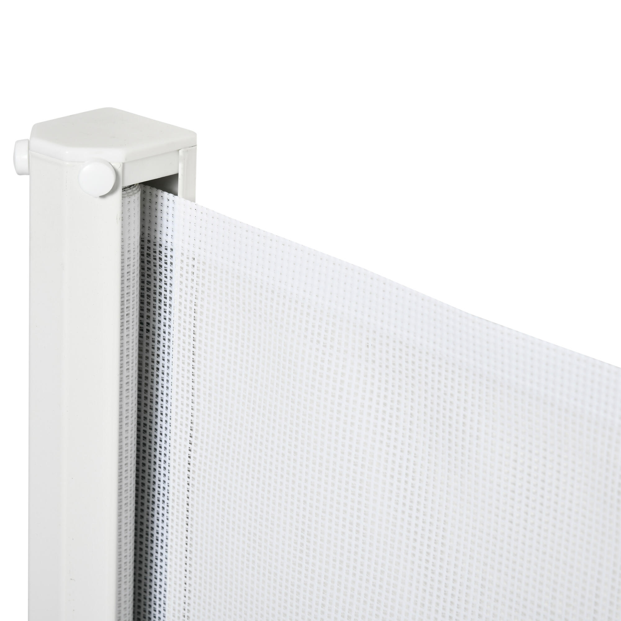 Barrera de Seguridad PawHut 115x5.5x82.5 cm Blanco 5/5