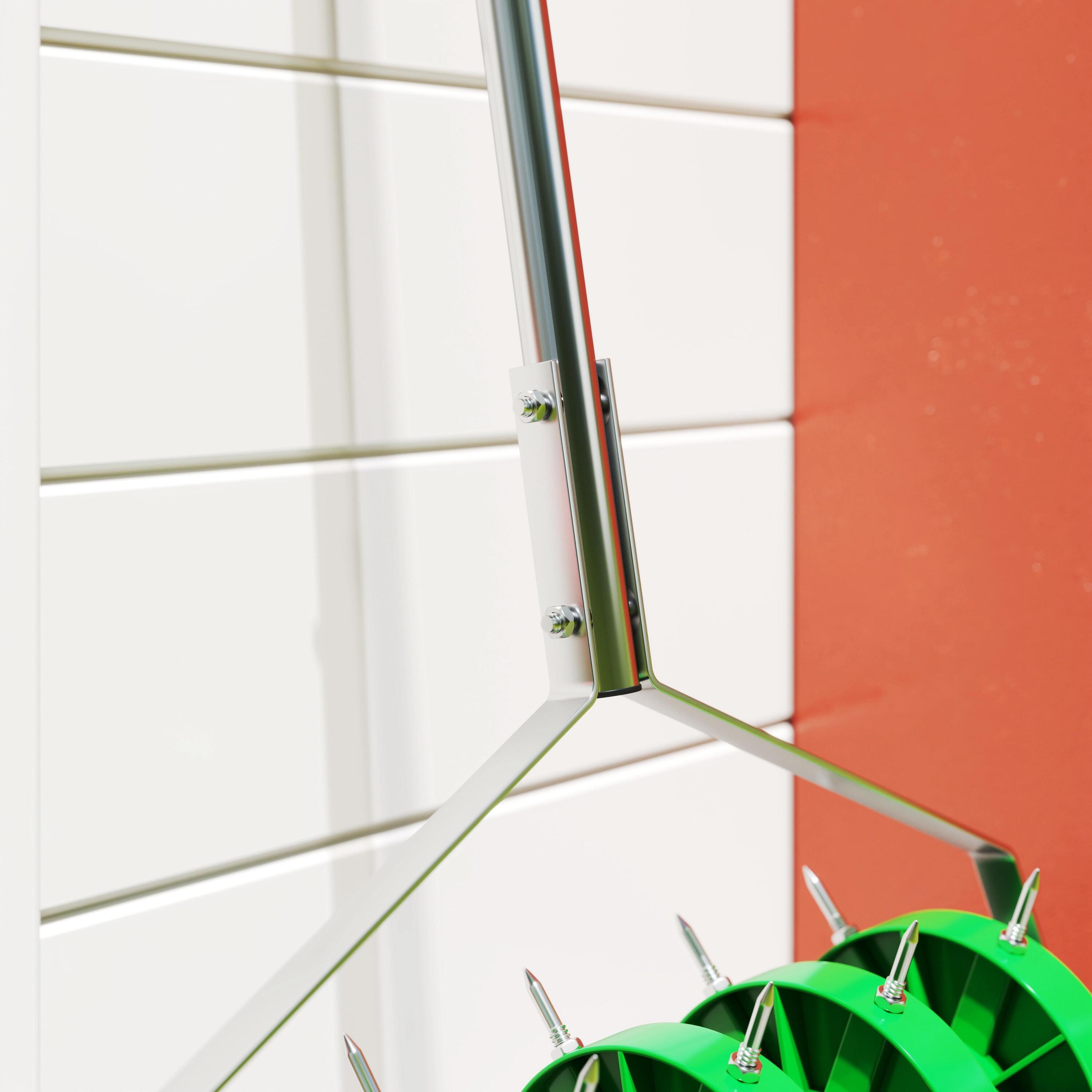 Aireador de Césped Outsunny 45x21x140 cm Verde Oscuro 5/5